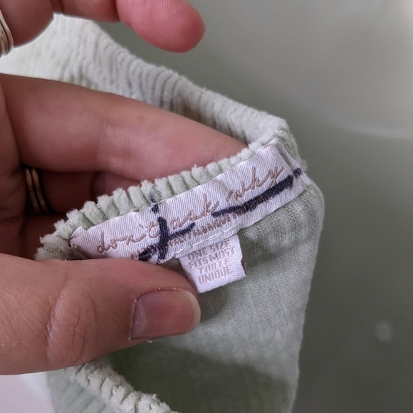 Vintage Don't Ask Why Y2K Corduroy Halter Crop Top - Picture 5 of 8